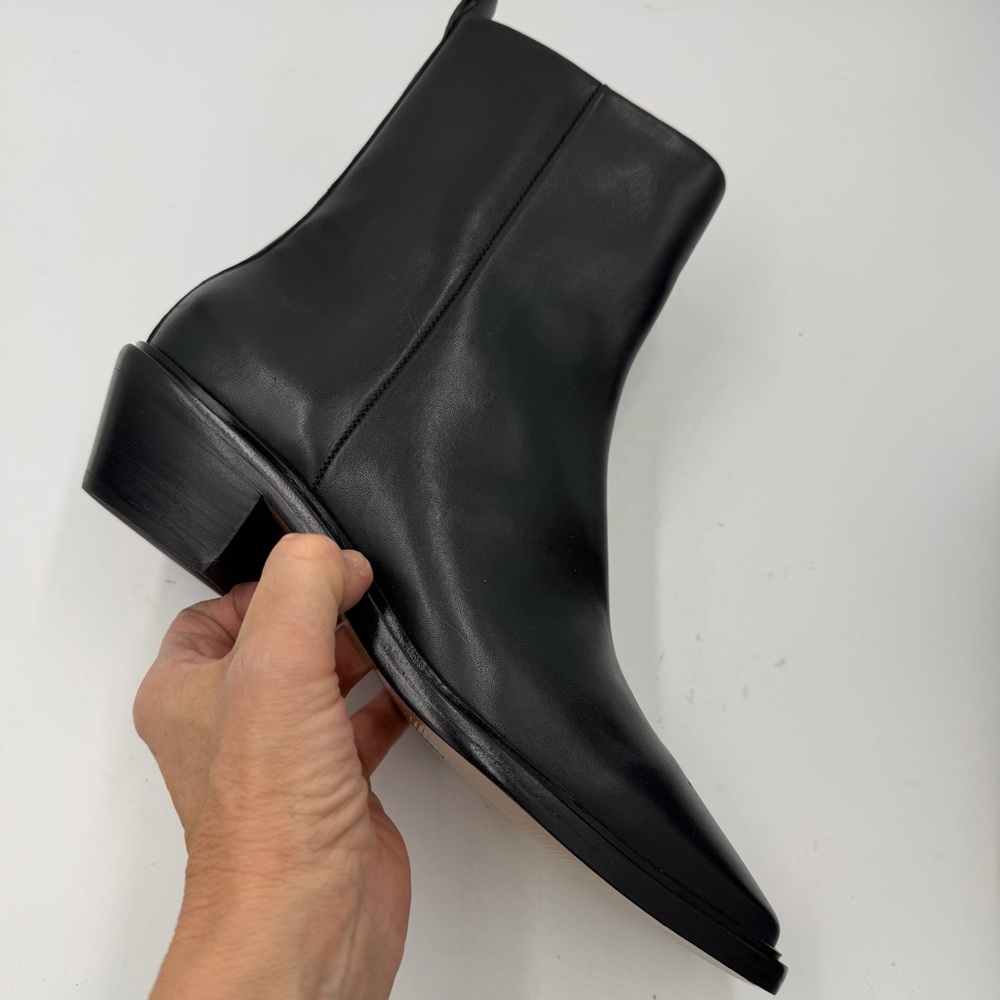 NEW Everlane Black Leather Havana Ankle Boot in Size 9.5 - Picture 6 of 13